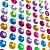 Pedraria adesivo strass 6mm multicolor - kit (pct.c/20) - Imagem 2