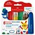 Caneta hidrografica jumbo 6 cores lavaveis l.creatives - faber-castell (estojo) - Imagem 1