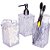 Utensilios para banheiro kit banho glamour 3pcs cristal - plasutil (kit) - Imagem 2