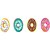 Borracha decorada donut 4 cores - summit (dp.c/12) - Imagem 3
