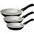 Panela frigideira jogo caribe 3pcs pt - tramontina (unidade) - Imagem 1