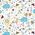 Papel presente bobina couche 40cm. mod.154 riscos e rabisco - gessele (bo-100mts) - Imagem 1