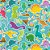 Papel presente bobina couche 60cm. mod.142 dinossauros - gessele (bo-100mts) - Imagem 1
