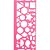 Regua plastica geometrica 20cm 3 cores sortid - brw (cx.c/12) - Imagem 1