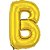 Balao metalizado letra b dourado 40cm. - make+ (unidade) - Imagem 1