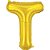 Balao metalizado letra t dourado 40cm - make+ (unidade) - Imagem 1
