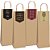 Embalagem para garrafa sacola c/fecha wine 35x13x8cm - cromus (pct.c/10) - Imagem 1