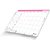 Agenda/planner permanente mensal de mesa 20fls. - pauta branca (pct.c/05) - Imagem 3