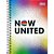 Caderno espiral 1/4 capa dura now united 80fls. - tilibra (pct.c/04) - Imagem 1