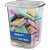 Borracha colorida natural retangular frases - mercur (pote-30) - Imagem 1