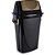 Lixeira ecoblack 46l preta basculante - plasutil (unidade) - Imagem 1