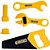 Brincando de profissoes kit ferramenta c/5pcs - art brink (unidade) - Imagem 3