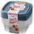 Pote plastico conj. l5p4 pote facil 530ml(s) - sanremo (kit) - Imagem 2