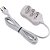 Extensao eletrica tripolar 1m 3 tomadas slim br - force line (unidade) - Imagem 1