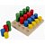 Brinquedo pedagogico madeira pinos de encaixe 20pcs - carlu (unidade) - Imagem 1