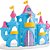 Brincando de casinha castelo de princesa snow - samba toys (unidade) - Imagem 1