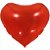 Balao metalizado decorado coracao vermelho 90cm. - make+ (unidade) - Imagem 1