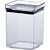 Pote acrilico hermetic 1.000ml lumini quadra - paramount (unidade) - Imagem 1