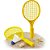 Raquete para ping pong 2 raquete+1 peteca (s) - monte libano (unidade) - Imagem 1