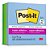 Bloco de recado post-it colecao oasis 76x76mm - 3m (pct.c/03) - Imagem 1