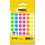 Etiqueta redonda tp-12 neon sort. 12mm - pimaco (ct.c/210) - Imagem 1