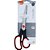 Tesoura ergonomica cabo preto 17cm - brw (blister) - Imagem 1
