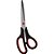 Tesoura ergonomica cabo preto 21cm - brw (blister) - Imagem 2