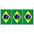 Decoracao copa do mundo tnt 1,40m 40g bandeira brasil - dekorama (rl-25mts) - Imagem 1