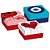 Caixa para presente com tampa mini quadr. p 6,5x6,5x3,5 (s) - cromus (pct.c/10) - Imagem 1