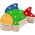 Brinquedo para montar peixe mdf troque/encaixe 16pcs - carlu (unidade) - Imagem 1