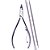 Alicate higiene pessoal p/cuticula  c/esp+palito inox - mundial (unidade) - Imagem 1