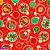 Tnt estampado 1,40m 40g natal bolas natalinas vermelho - mewi (bo-25mts) - Imagem 1