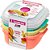Pote plastico conj. 3 potes quadrado 480ml. - sanremo (kit) - Imagem 1