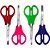 Tesoura escolar inox cabo colorido 13cm - make+ (cx.c/12) - Imagem 1