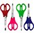 Tesoura escolar inox cabo colorido 13cm - make+ (cx.c/12) - Imagem 2