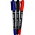 Caneta para cd 1.0mm mm-100 multiuso duo 03 cores - gramp line (bl.c/03) - Imagem 1