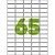 Etiqueta a4 a4351 100fls 21,2x38,2 mm - maxprint (cx.c/6500) - Imagem 1
