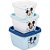 Pote plastico mickey conj 3 potes conect qd - plasutil (kit) - Imagem 1