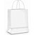 Sacola para presente lisa branco m 26x19,5x9,5cm - packpel (pct.c/10) - Imagem 1