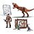 Dinossauro dino c/som/articulado+boneco - bee toys (unidade) - Imagem 1