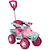 Veiculo para bebe smart quad rosa passeio/pedal - bandeirante (unidade) - Imagem 1