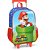 Mochila infantil com rodinha super mario bros g azul - luxcel (unidade) - Imagem 1