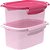 Pote plastico conj.2pt c/trava degrade 460ml - nitron (kit) - Imagem 1