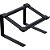 Suporte para notebook supremo abs preto - reliza (unidade) - Imagem 1