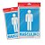 Placa de sinalizacao masculino 15x20cm. - grespan (pct.c/05) - Imagem 1