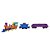 Locomotiva maquinas + 2 vagoes - gulliver (unidade) - Imagem 1
