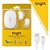 Fone de ouvido bluetooth max sound branco - bright (unidade) - Imagem 1