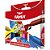 Giz de cera jumbo 12 cores 120g - famix (pct.c/06) - Imagem 1