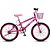 Bicicleta aro 20 jully rosa neon c/cesti - colli bike (unidade) - Imagem 1