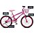 Bicicleta aro 20 jully rosa neon c/cesti - colli bike (unidade) - Imagem 2